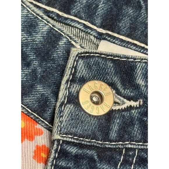 Ragged Priest Jeans Patchwork Floral High-Rise Pants - Size 30 – Retro Statement - Picture 8 of 11